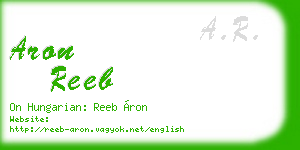 aron reeb business card